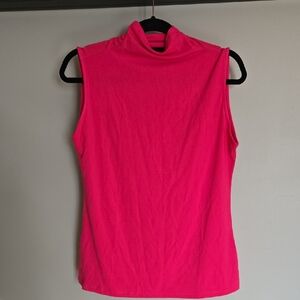 Women's Sleeveless Bright Pink Top XL
